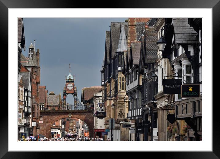 Eastgate Street Chester Framed Mounted Print by Bernard Rose Photography