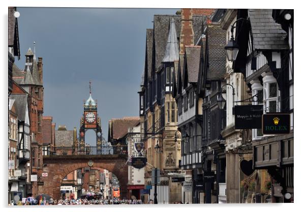 Eastgate Street Chester Acrylic by Bernard Rose Photography