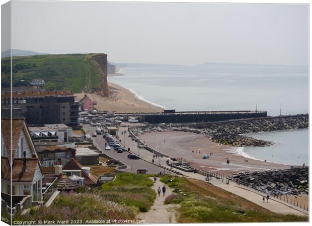 West Bay in Dorset. Canvas Print by Mark Ward