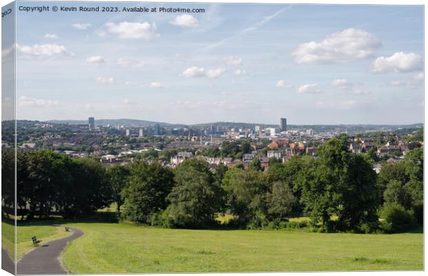 Sheffield Panorama Canvas Print by Kevin Round