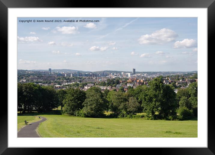 Sheffield Panorama Framed Mounted Print by Kevin Round