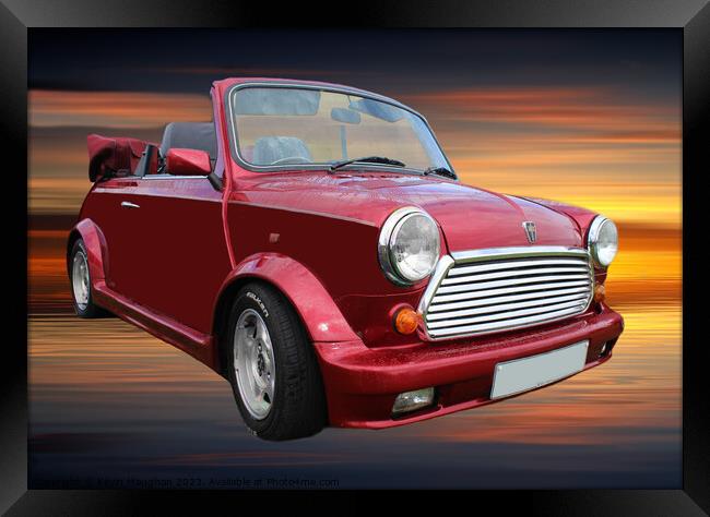Mini Convertible Framed Print by Kevin Maughan