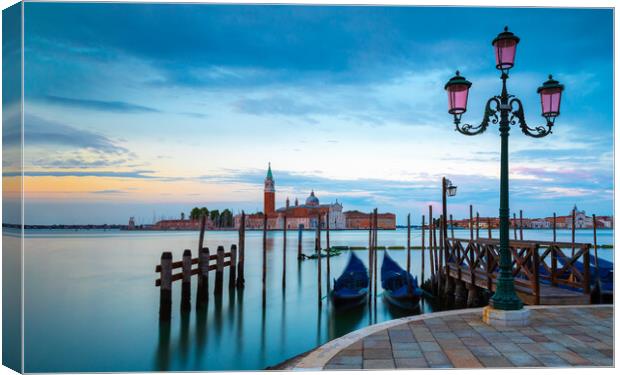 Venice Sunrise with San Giorgio Maggiore Church Canvas Print by Phil Durkin DPAGB BPE4