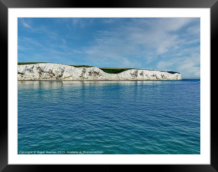The White cliffs of Dover Framed Mounted Print by Roger Mechan