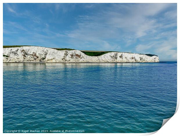The White cliffs of Dover Print by Roger Mechan