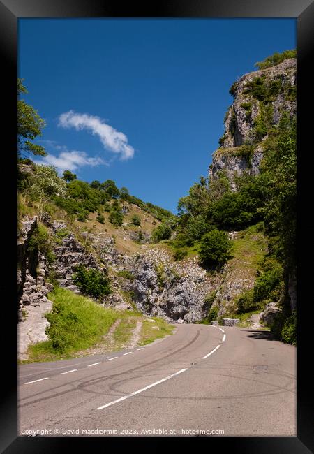 Cheddar Gorge Framed Print by David Macdiarmid