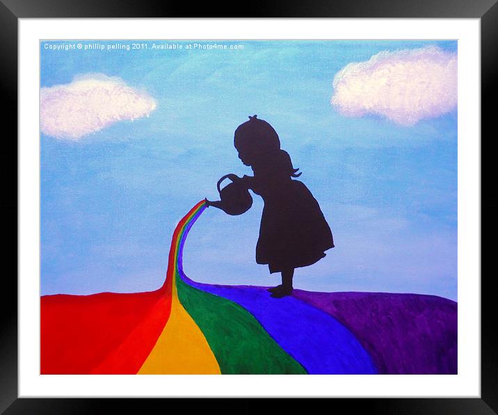 Rainbow Water. Framed Mounted Print by camera man