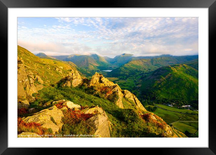 The Lake District Framed Mounted Print by Nigel Wilkins