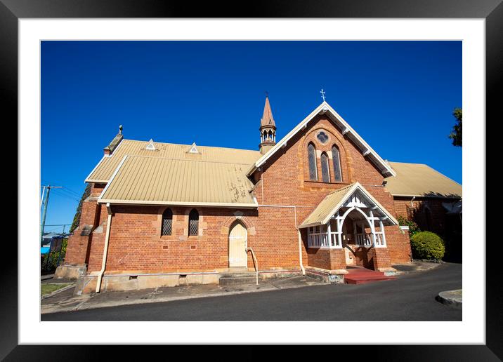 Toowoomba St James Anglican Church Framed Mounted Print by Antonio Ribeiro