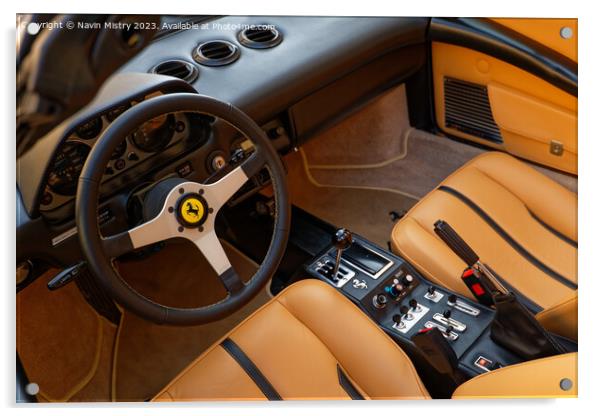 Ferrari Interior Acrylic by Navin Mistry