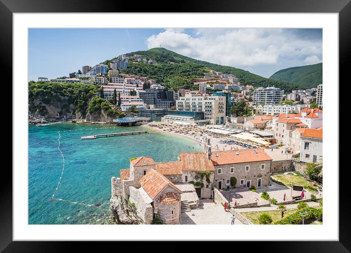 Budva Old Town: A Beautiful Mediterranean Escape Framed Mounted Print by Jason Wells