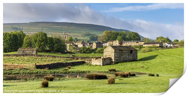 Hawes, Yorkshire Dales National Park Print by Jim Monk