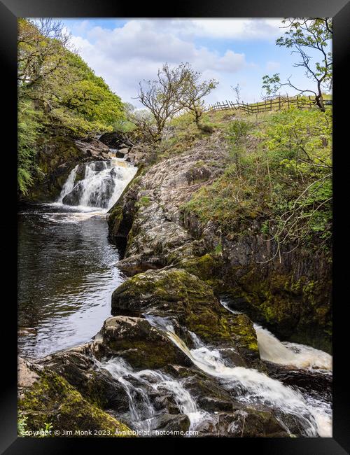 Beezley Falls, Yorkshire Dales Framed Print by Jim Monk