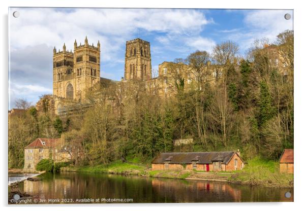 Durham Cathedral on the River Wear Acrylic by Jim Monk