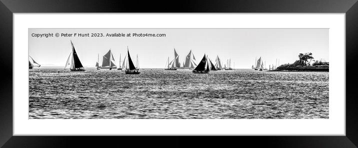 Sailing On The Blackwater Estuary Framed Mounted Print by Peter F Hunt