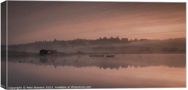 Early morning at Knapps Loch Canvas Print by Pete Stevens