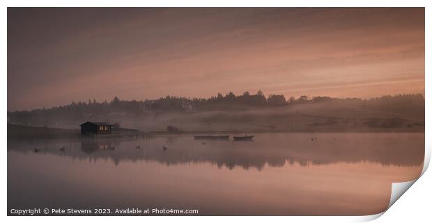Early morning at Knapps Loch Print by Pete Stevens