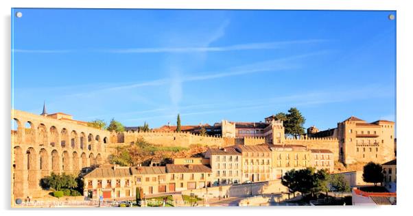 City Walls Of Segovia Acrylic by Igor Alifanov