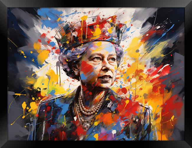 Queen Elizabeth II Framed Print by Steve Smith