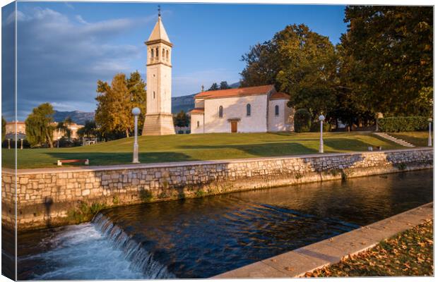 St Mary's Church Solin Croatia Canvas Print by John Frid