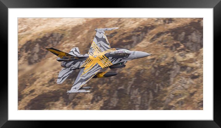 2021 F16 - XTM X-Tiger Framed Mounted Print by Rory Trappe
