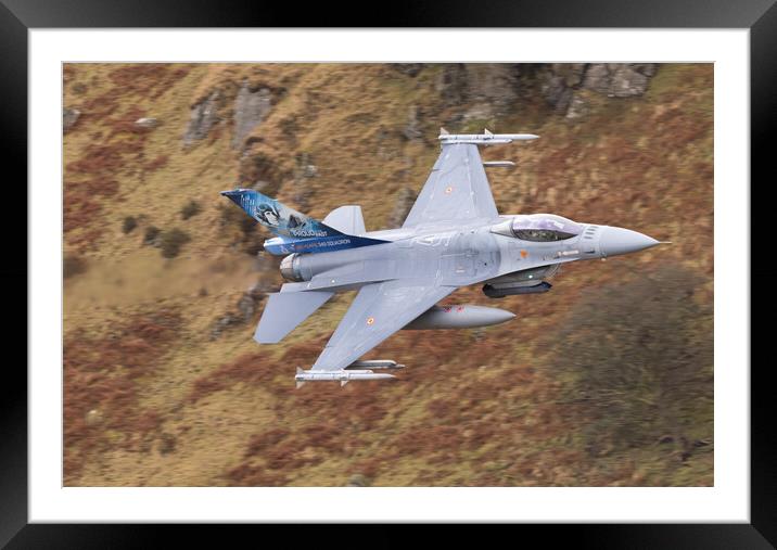 Belgian air force F16 Framed Mounted Print by Rory Trappe