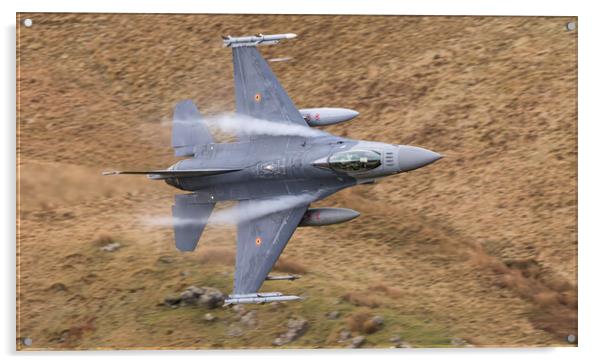 Belgian air force F16 Acrylic by Rory Trappe