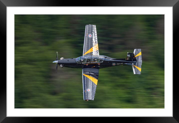 RAF Beechcraft T6 Texan Framed Mounted Print by Rory Trappe