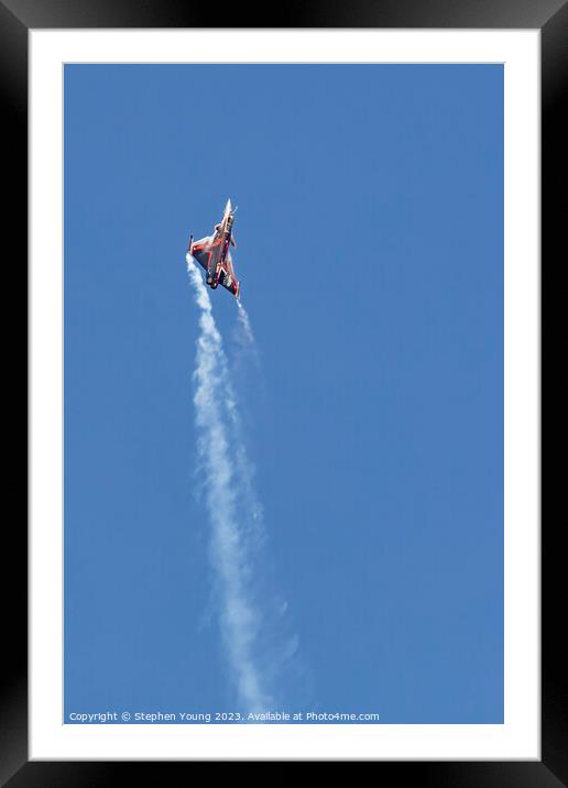 Rafale French Air Force Framed Mounted Print by Stephen Young