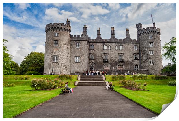 Kilkenny Castle and Garden In Ireland Print by Artur Bogacki