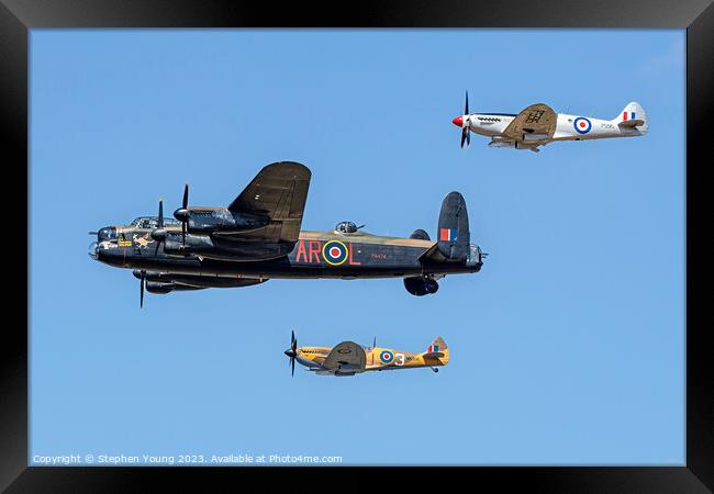 The Royal Air Force Battle of Britain Memorial Flight (BBMF) Framed Print by Stephen Young