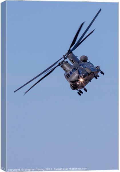 Chinook Helicopter Canvas Print by Stephen Young