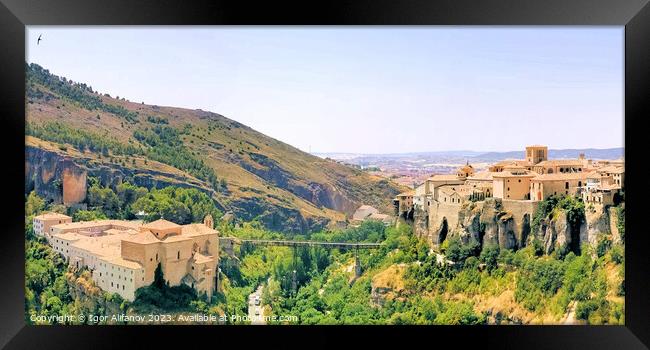View Of Cuenca Framed Print by Igor Alifanov