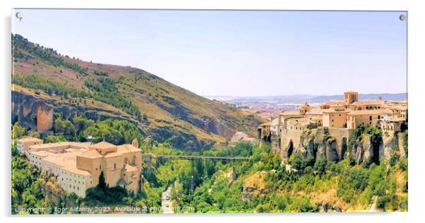 View Of Cuenca Acrylic by Igor Alifanov