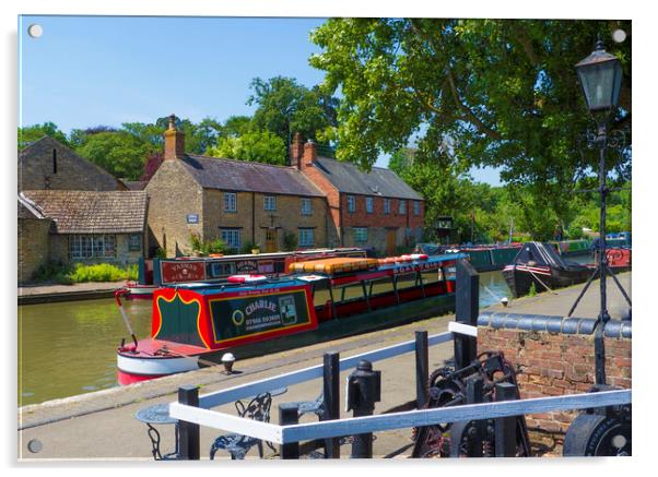 Stoke Brune ,Northamptonshire  Acrylic by Philip Enticknap