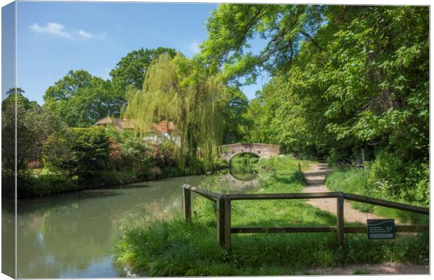 The Basingstoke Canal  Canvas Print by Philip Enticknap
