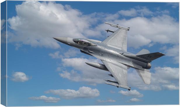 F16 Fighting Falcon Canvas Print by Rory Trappe