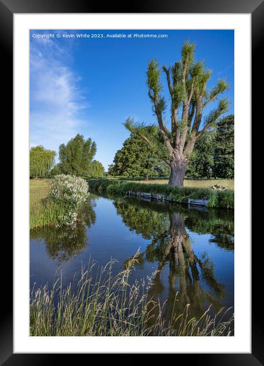 Reflections of nature Framed Mounted Print by Kevin White