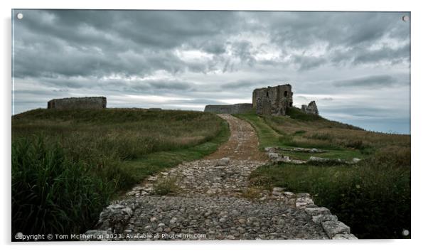 The Enchanting Duffus Castle Acrylic by Tom McPherson