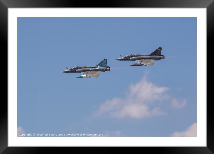 Dassault Mirage Framed Mounted Print by Stephen Young
