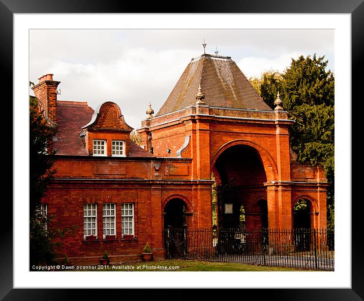 Avery Hill Gatehouse Framed Mounted Print by Dawn O'Connor