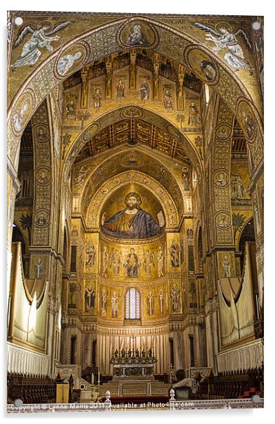 Inside Monreale Cathederal Acrylic by Lynne Morris (Lswpp)