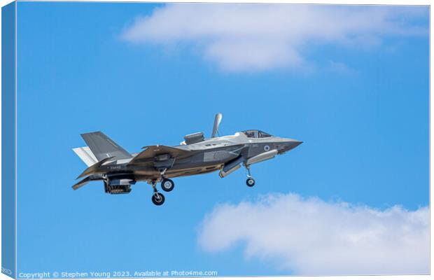 F-35B LIGHTNING Canvas Print by Stephen Young