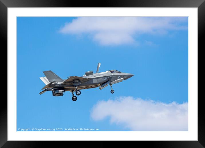 F-35B LIGHTNING Framed Mounted Print by Stephen Young