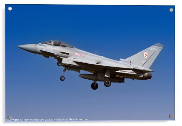 Eurofighter Typhoon  Acrylic by Tom McPherson