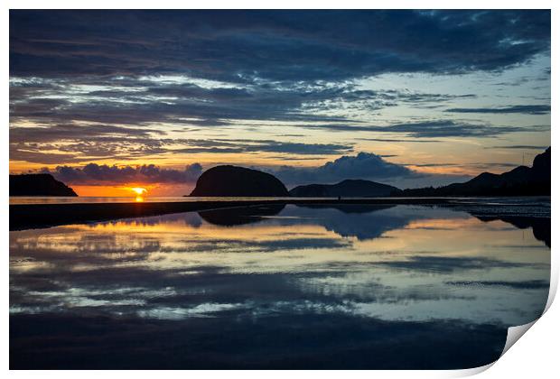 THAILAND PRACHUAP SAM ROI YOT BEACH Print by urs flueeler