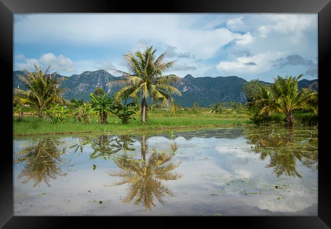 THAILAND PRACHUAP SAM ROI YOT LANDSCAPE Framed Print by urs flueeler