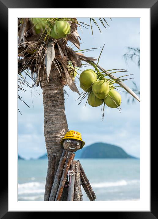 THAILAND PRACHUAP SAM ROI YOT BEACH Framed Mounted Print by urs flueeler