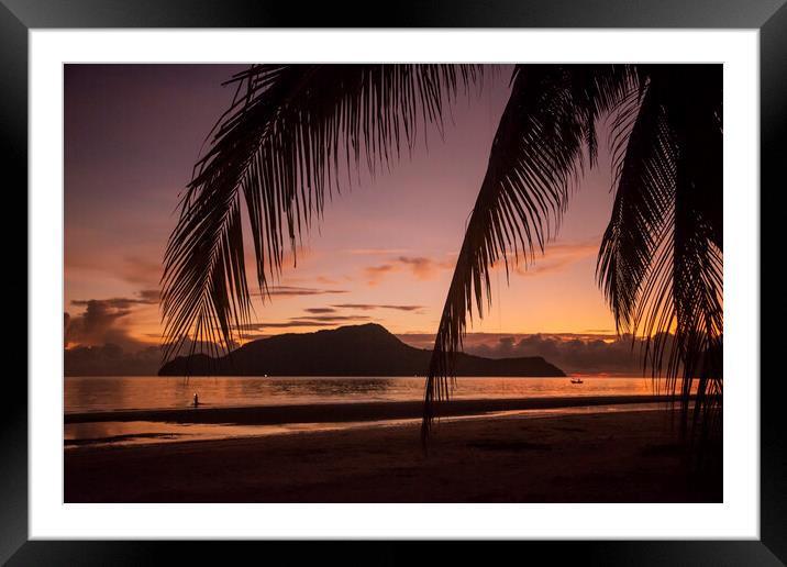 THAILAND PRACHUAP SAM ROI YOT BEACH Framed Mounted Print by urs flueeler