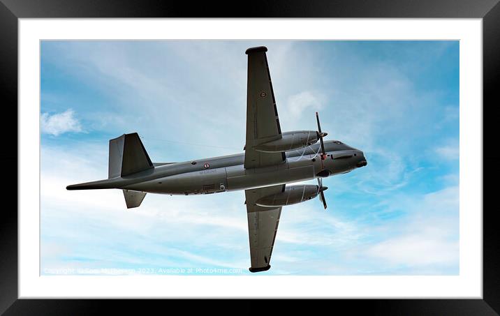 Striking French Navy Aircraft Framed Mounted Print by Tom McPherson